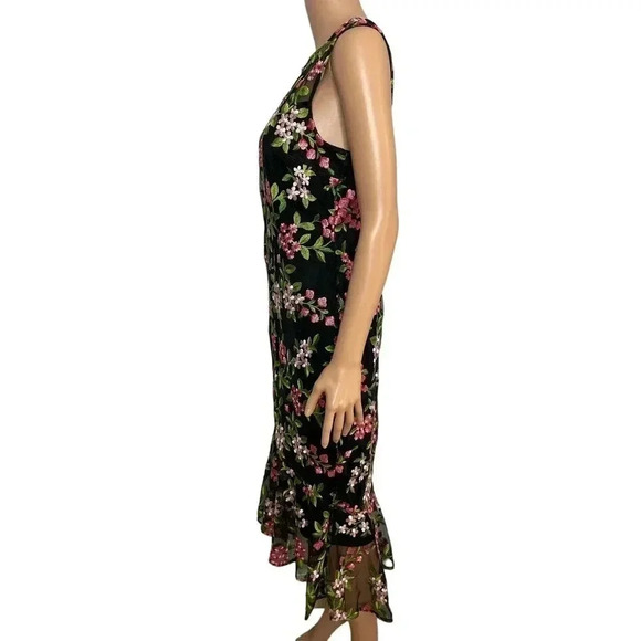 Calvin Klein Floral Embroidered Sheath Dress size 8 - Picture 4 of 11